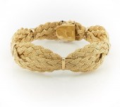 14K GOLD TRIPLE BRAID BRACELET