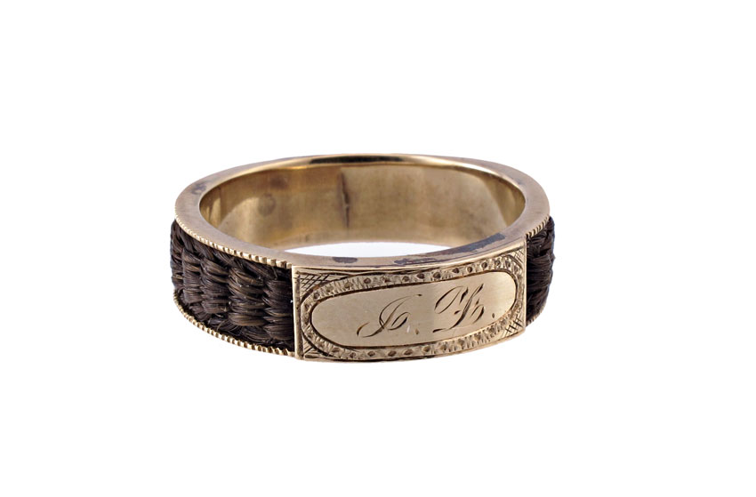 14K GOLD VICTORIAN MOURNING BAND