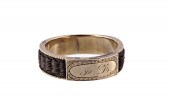 14K GOLD VICTORIAN MOURNING BA