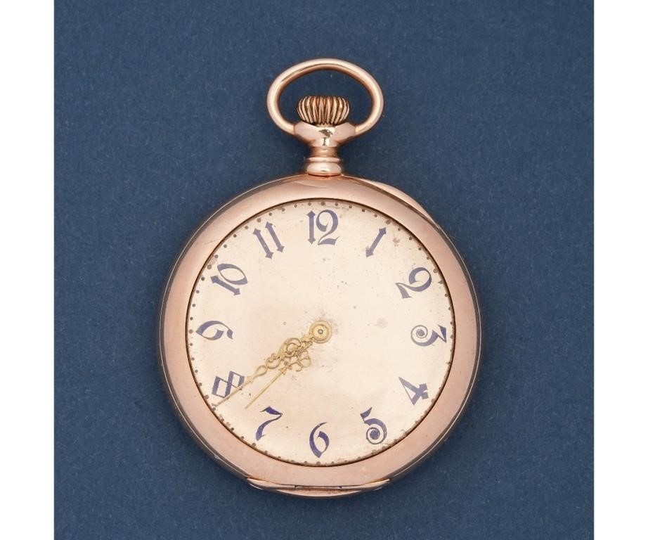 14k gold Victorian open face