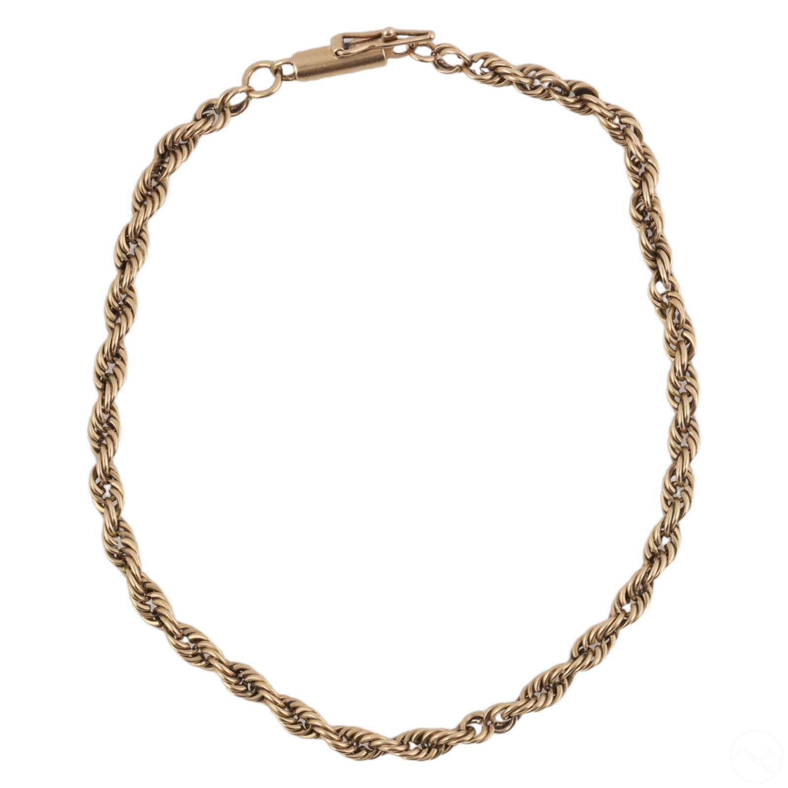 14K GOLD VINTAGE ROPE CHAIN LINK