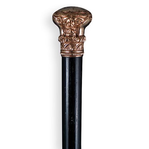 14K GOLD WALKING CANEDESCRIPTION: