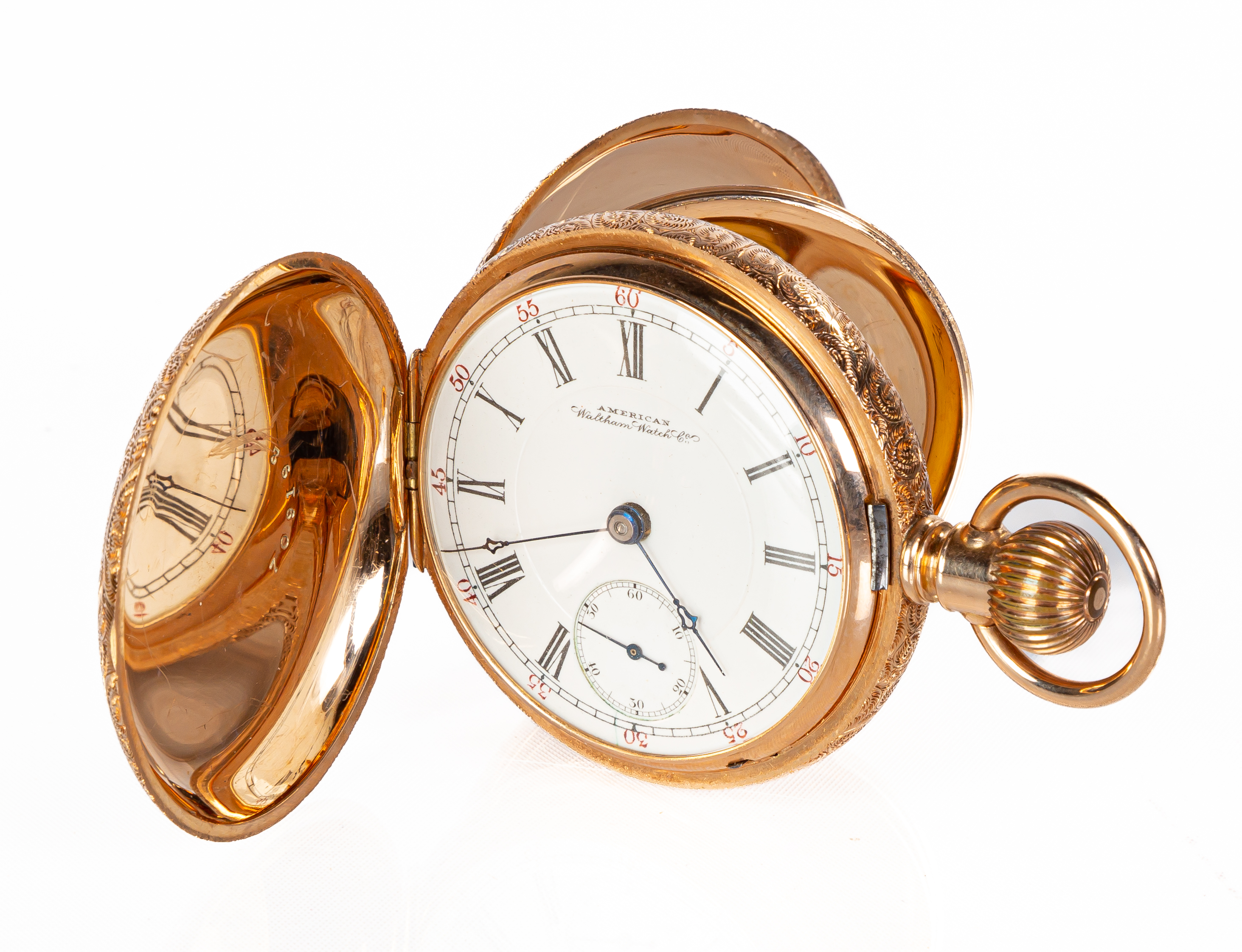 14K GOLD WALTHAM POCKET WATCH