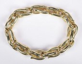 14K HEAVY LINK BRACELET, 106.4