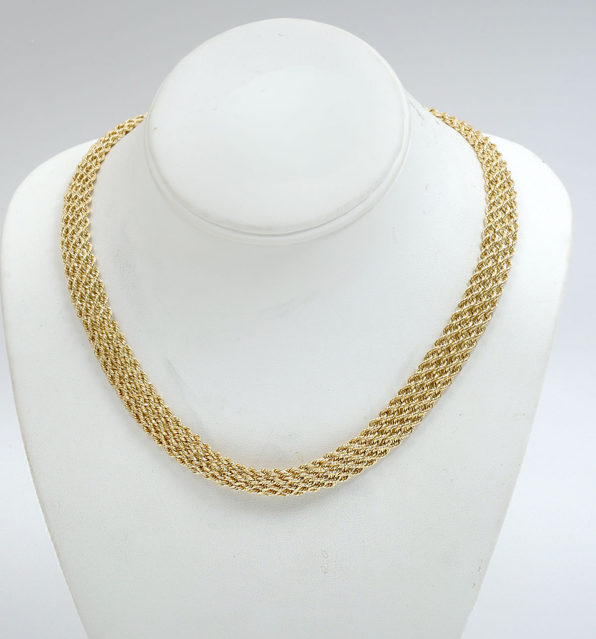 14K HOLLOW ROPE NECKLACE: 14K