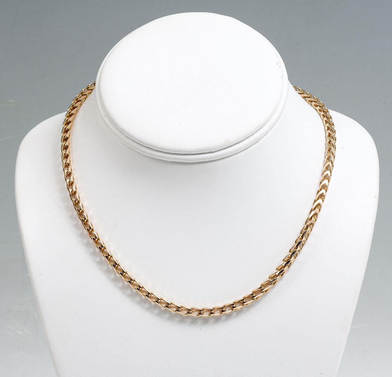 14K ITALIAN DOUBLE LINK NECKLACE: