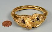 14K ITALIAN FIGURAL BANGLE BRA