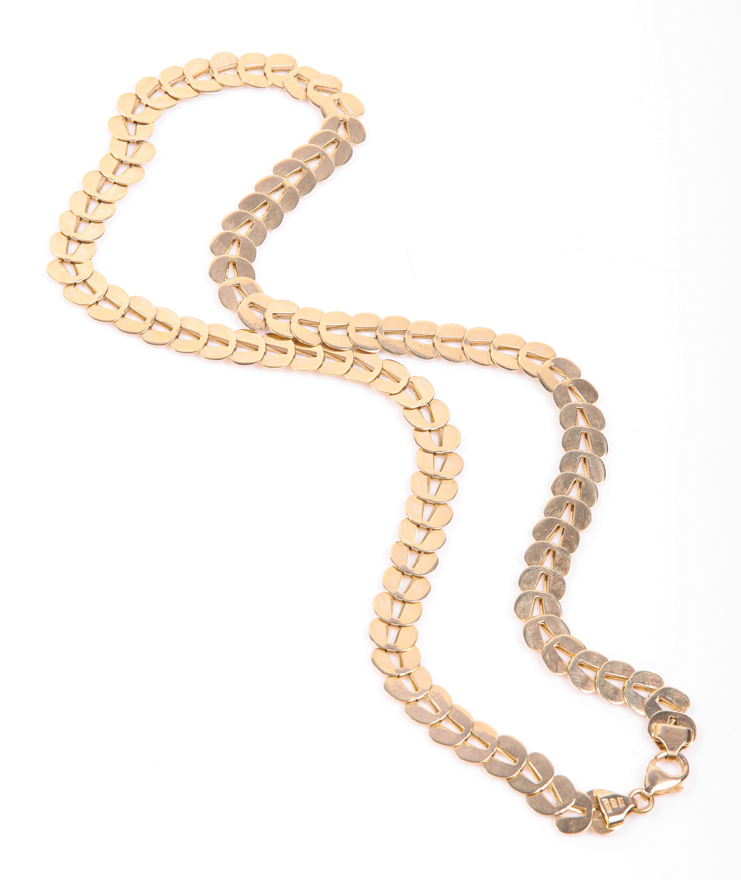 14K Italian yellow gold necklace,