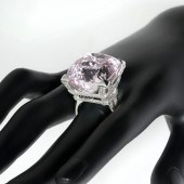 14K KUNZITE & DIAMOND ''EIFFEL