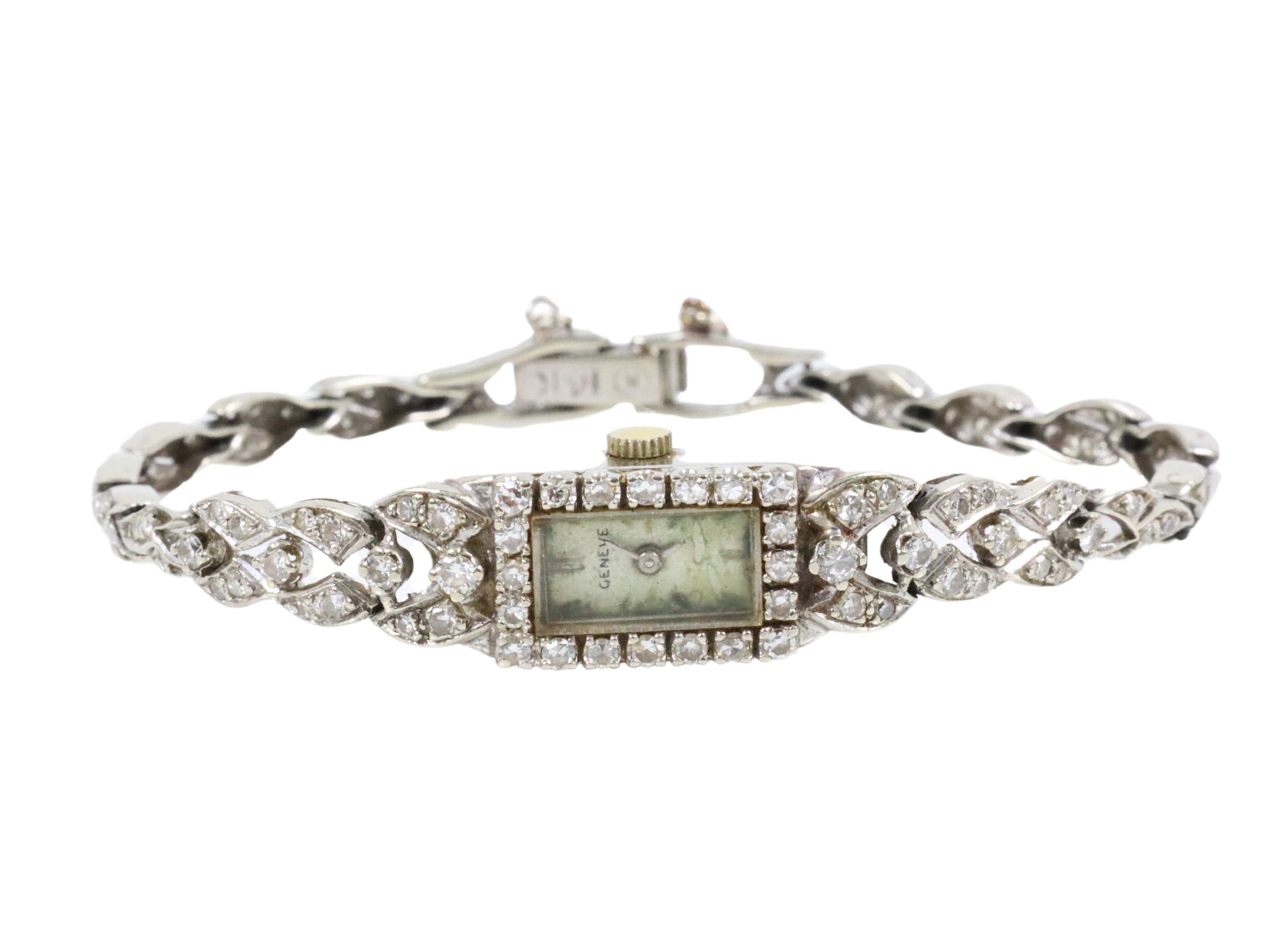 14K LADIES SWISS GENEVE ART DECO