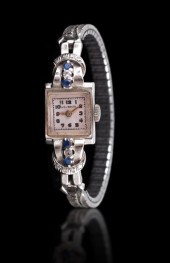 14K LADY'S HELBROS WRISTWATCH: