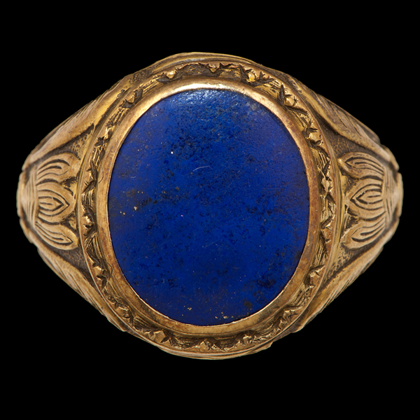 14k Lapis Lazuli Gentleman's Signet