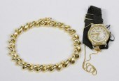 14K LINK BRACELET W/ 14K LUCER