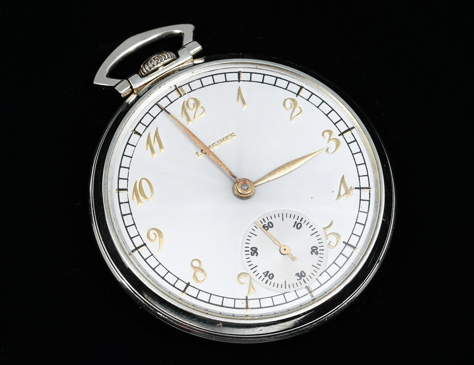 14K LONGINES OPEN FACE POCKET