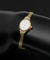 14K LUCIEN PICCARD WRISTWATCH: