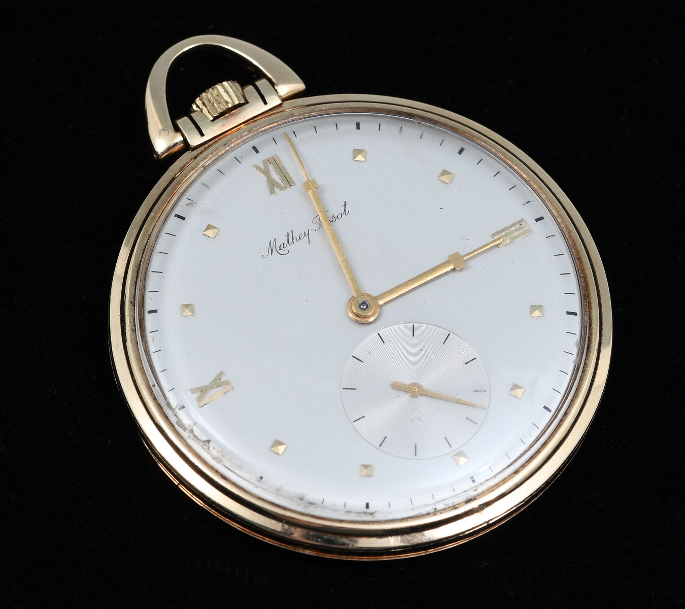 14K MATHEY-TISSOT OPEN FACE