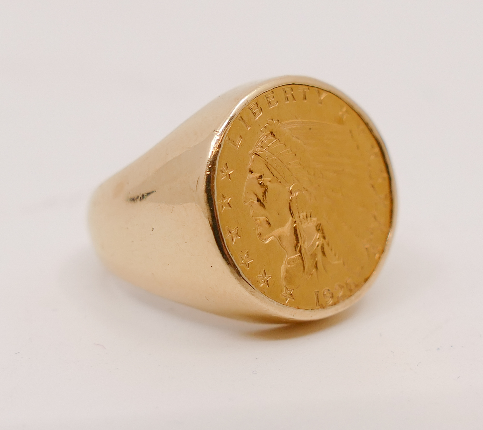 14K Men's Ring with 1926 US Quarter