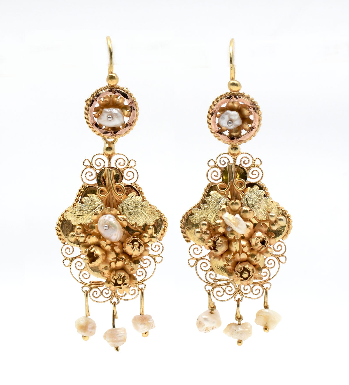 14K MID CENTURY ETRUSCAN REVIVAL