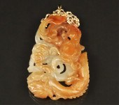 14K MTD. MUTTON FAT JADE ORIEN