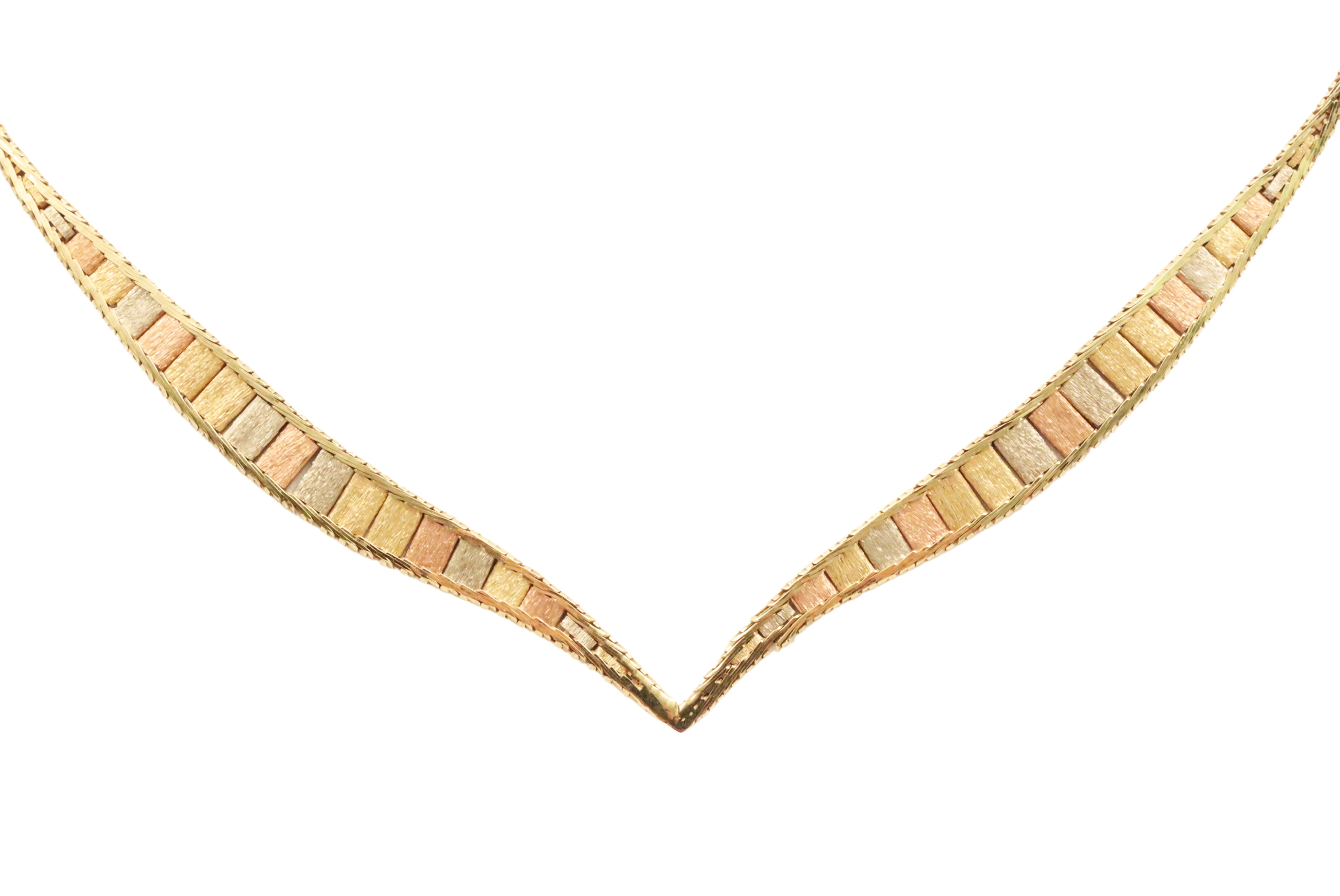 14K MULTI-GOLD 16" CHOKER 14K