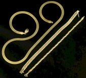 14K NECKLACE & 2 BRACELETS1st