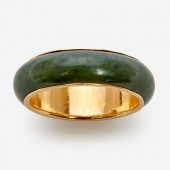 14K NEPHRITE JADE RING BANDA 1