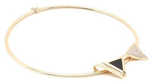 14K OMEGA NECKLACE WITH 2 14K &