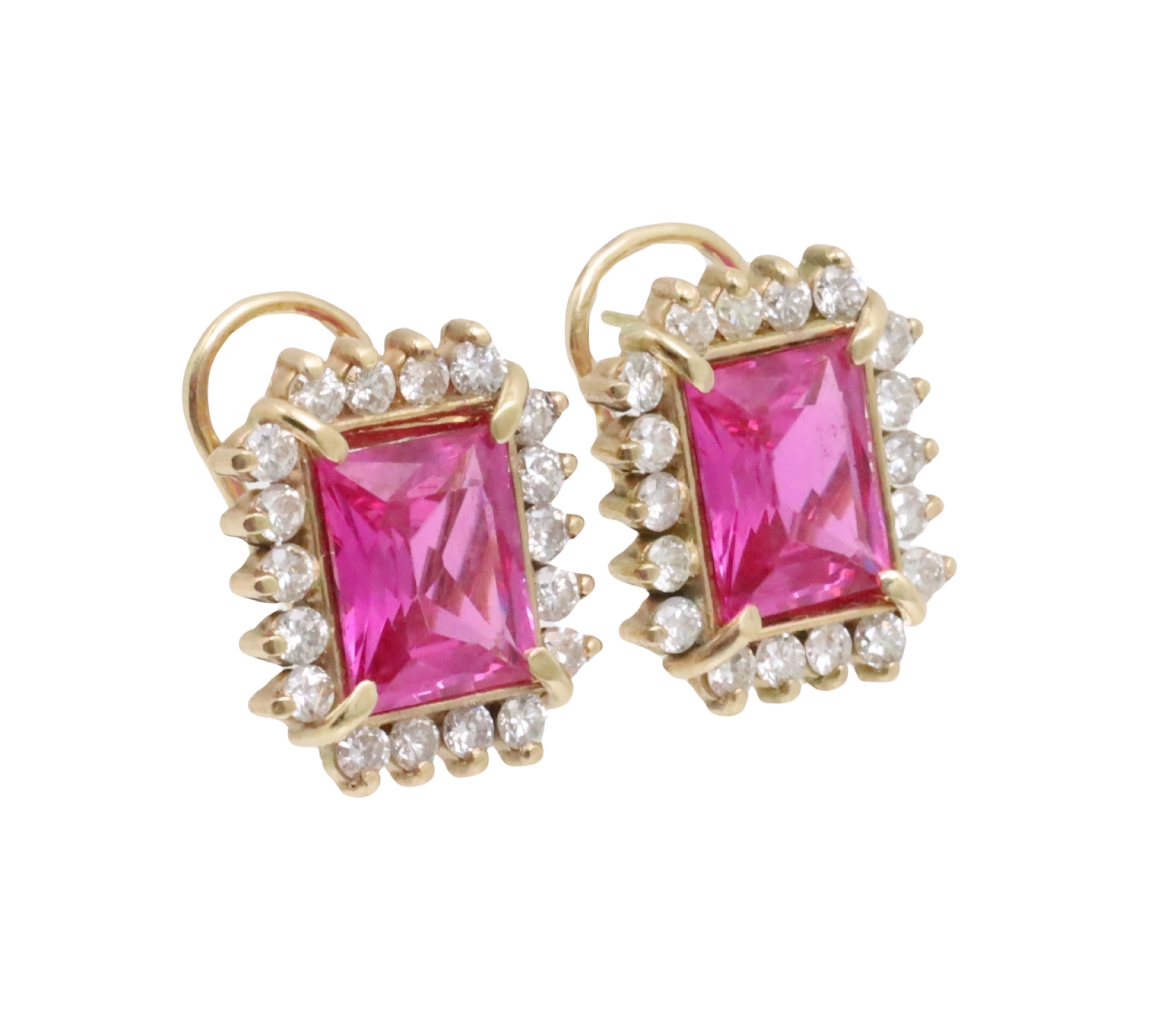 14K PINK SAPPHIRE & DIAMOND