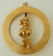14K POODLE PENDANT CHARM14K PO