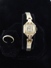 14K RING AND ENZO WATCH<br>2mm