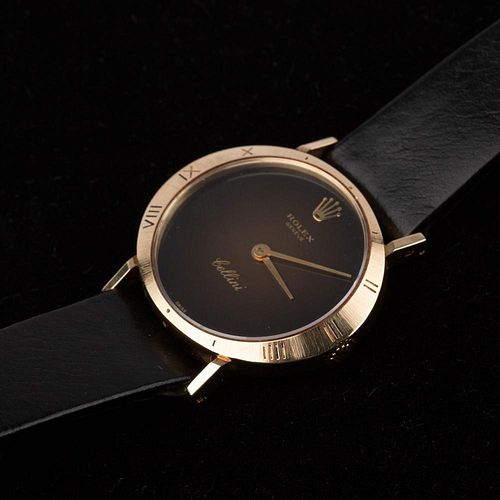 14K ROLEX CELLINI W/ OVAL DIAL14K