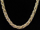 14K ROPE / BOX CHAIN: 14K yell