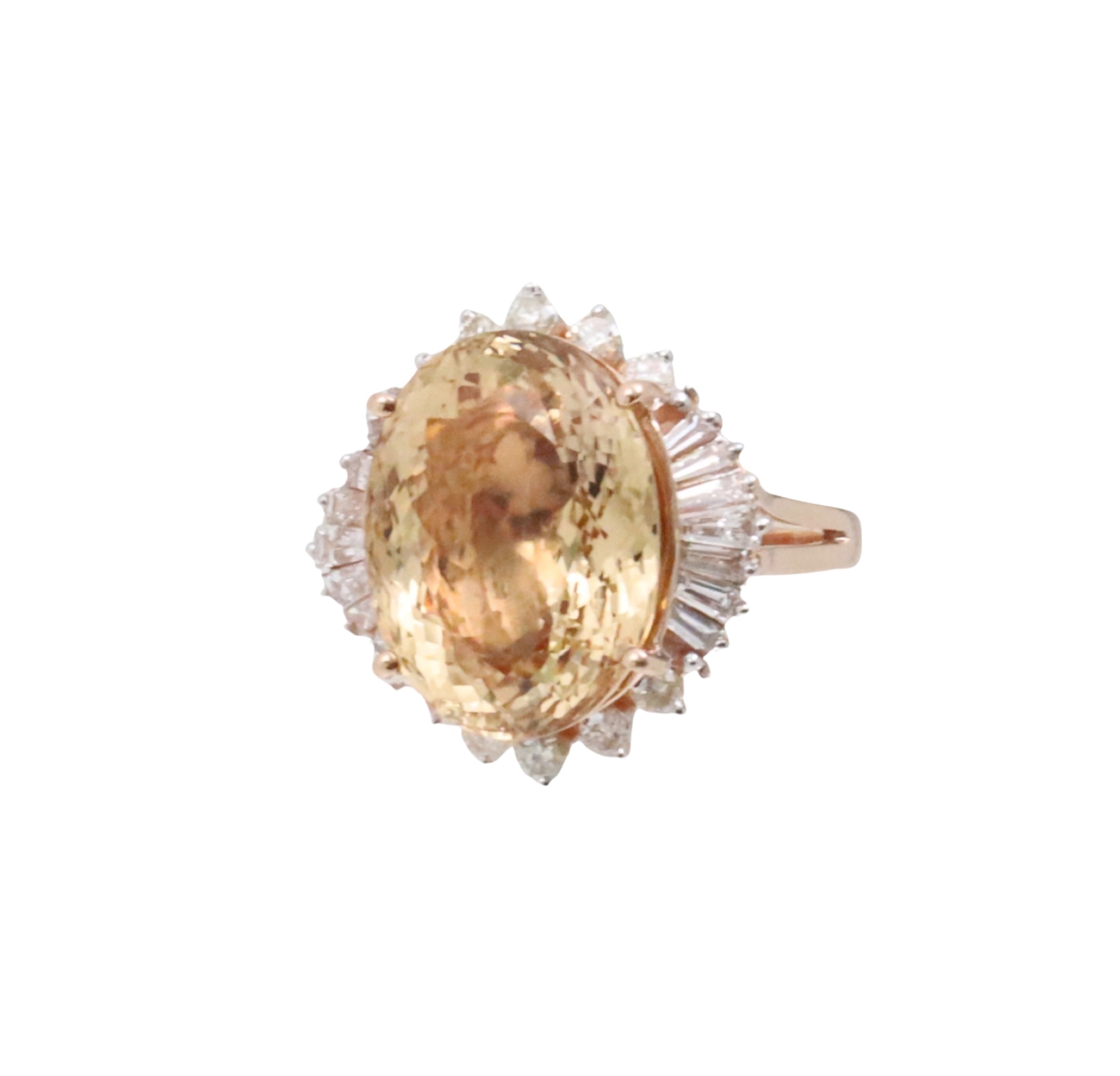 14K ROSE GOLD 12.17 CT MORGANITE