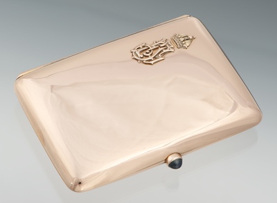 14K Rose Gold Cigarette Case with