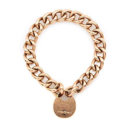 14K ROSE GOLD HEART LOCK