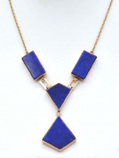 14K ROSE GOLD & LAPIS NECKLACE