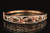 14K ROSE GOLD MORGANITE & DIAM