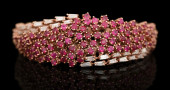 14K ROSE GOLD RUBY AND DIAMOND