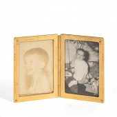 14K SOLID GOLD HINGED PHOTO BO