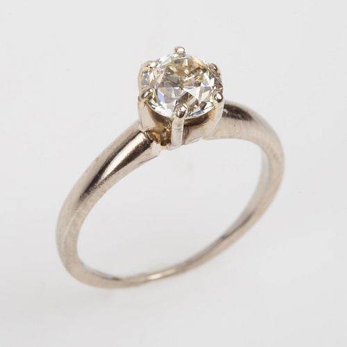 14K SOLITAIRE DIAMOND RING .75