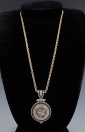 14K & STERLING TROJAN HEAD PEN