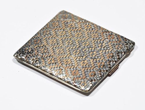 14K & STERLING WOVEN CIGARETTE