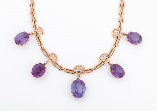 14K SYNTHETIC COLOR CHANGE SAPPHIRE