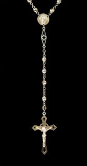 14K TRI COLOR ROSARY NECKLACE1