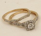 14K TWO PIECE DIAMOND BRIDAL S