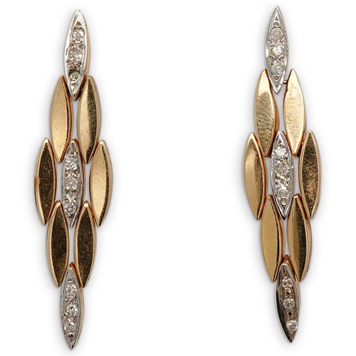 14K TWO TONE DIAMOND MECHANICAL