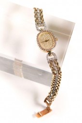 14K TWO TONE GOLD & .5CT DIAMO
