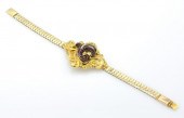 14K VICTORIAN GARNET & PEARL B