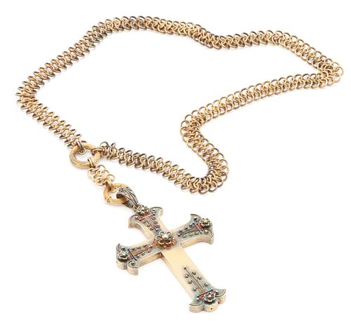 14K VICTORIAN GOTHIC CROSS