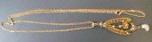 14K Victorian Lavalier with Pe